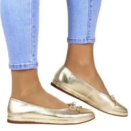 baleriny-skorzane-na-plaskiej-podeszwie-filippo-6856-zlote