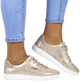 trampki-skorzane-plaskie-sneakersy-filippo-6738-zlote