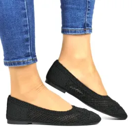 balriny-azurowe-koronkowe-plaskie-seastar-t640p-czarne