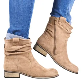 damskie-botki-na-plaskiej-podeszwie-evento-3046-taupe-bezowe-zamszowe