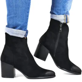 damskie-kowbojki-na-obcasie-vinceza-58345-czarne-zamszowe