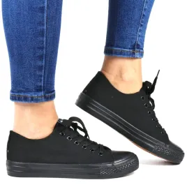 damskie-trampki-niskie-sznurowane-news-1141d-czarne