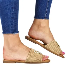 damskie-klapki-z-ozodoba-plaskie-boho-evento-6982-camel-bezowe