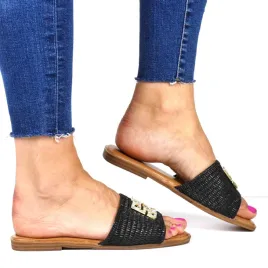 damskie-klapki-z-ozodoba-plaskie-boho-evento-6982-czarne