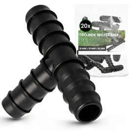 20x-trojnik-pe-16x16x16-mm-wciskany-zlaczka-lacznik-rury-kroplujacej