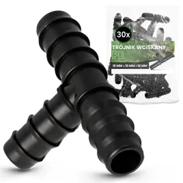 30x-trojnik-pe-16x16x16-mm-wciskany-zlaczka-lacznik-rury-kroplujacej