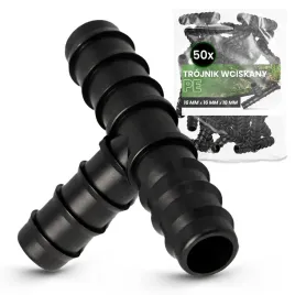 50x-trojnik-pe-16x16x16-mm-wciskany-zlaczka-lacznik-rury-kroplujacej