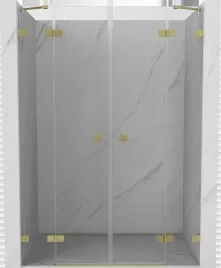 mexen-lunar-duo-drzwi-prysznicowe-uchylne-140-cm-transparent-zlote-szczot