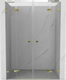 mexen-lunar-duo-drzwi-prysznicowe-uchylne-150-cm-transparent-zlote-834d