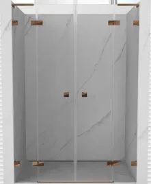 mexen-lunar-l-duo-drzwi-prysznicowe-uchylne-140-cm-transparent-rozowe-zlo