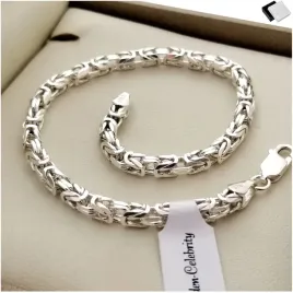 meska-srebrna-bransoletka-19cm-splot-krolewski-925-prezent-dla-przyjaciela