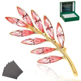 zlota-broszka-rose-crystal-prezent-grawer-18k