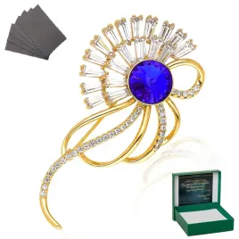 zlota-broszka-sapphire-crystal-prezent-grawer