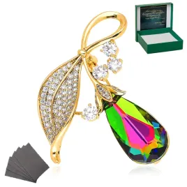 zlota-broszka-vitrail-crystal-prezent-grawer-18k