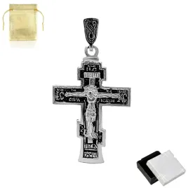 srebrny-krzyzyk-oksydowany-prawoslawny-proba-925