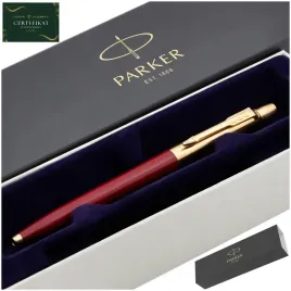 elegancki-zloty-dlugopis-parker-czerwony-24-karaty-certyfikat-na-prezent