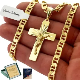 gruby-meski-zloty-lancuszek-gucci-krzyz-srebrny-925-prezent-grawer-gratis