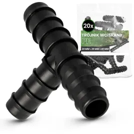 20x-trojnik-pe-20x20x20-wciskany-zlaczka-wtyk-lacznik-rury-kroplujacej