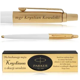 zloty-dlugopis-parker-jotter-bialy-24-karaty-pudelko-z-dedykacja-grawer