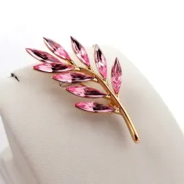zlota-broszka-rose-crystal-18k-prezent-dla-nauczyciela-zakonczenie-roku