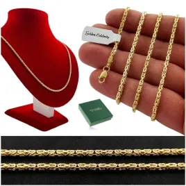 elegancki-pozlacany-lancuszek-krolewski-srebro-925-dla-dziewczynki-grawer