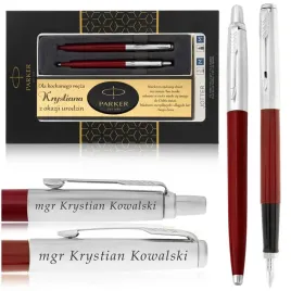 zestaw-parker-jotter-czerwony-dlugopis-pioro-grawery-tabliczka-z-dedykacja