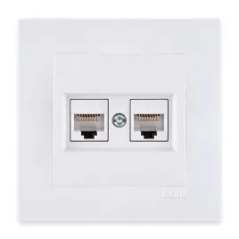 exen-gniazdo-komputerowe-podwojne-rj45-kat-6-biale-ramka-biala