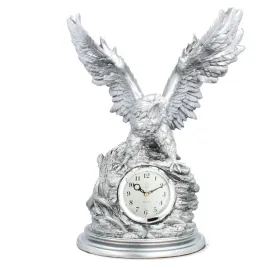 zegar-kominkowy-srebrny-livello-orzel-luksusowa-srebrna-dekoracja-palacowy
