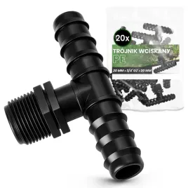 20x-trojnik-pe-20x3-4-gzx20-wciskany-zlaczka-lacznik-rury-kroplujacej