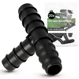 20x-trojnik-pe-25x25x25-wciskany-zlaczka-wtyk-lacznik-rury-kroplujacej