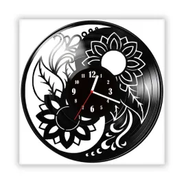 zegar-scienny-szklany-czarny-do-salonu-kuchni-590-14-ying-yang-kwiaty