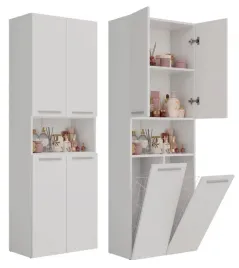 szafka-regal-slupek-nel-dk-2k-kosz-60cm-biel