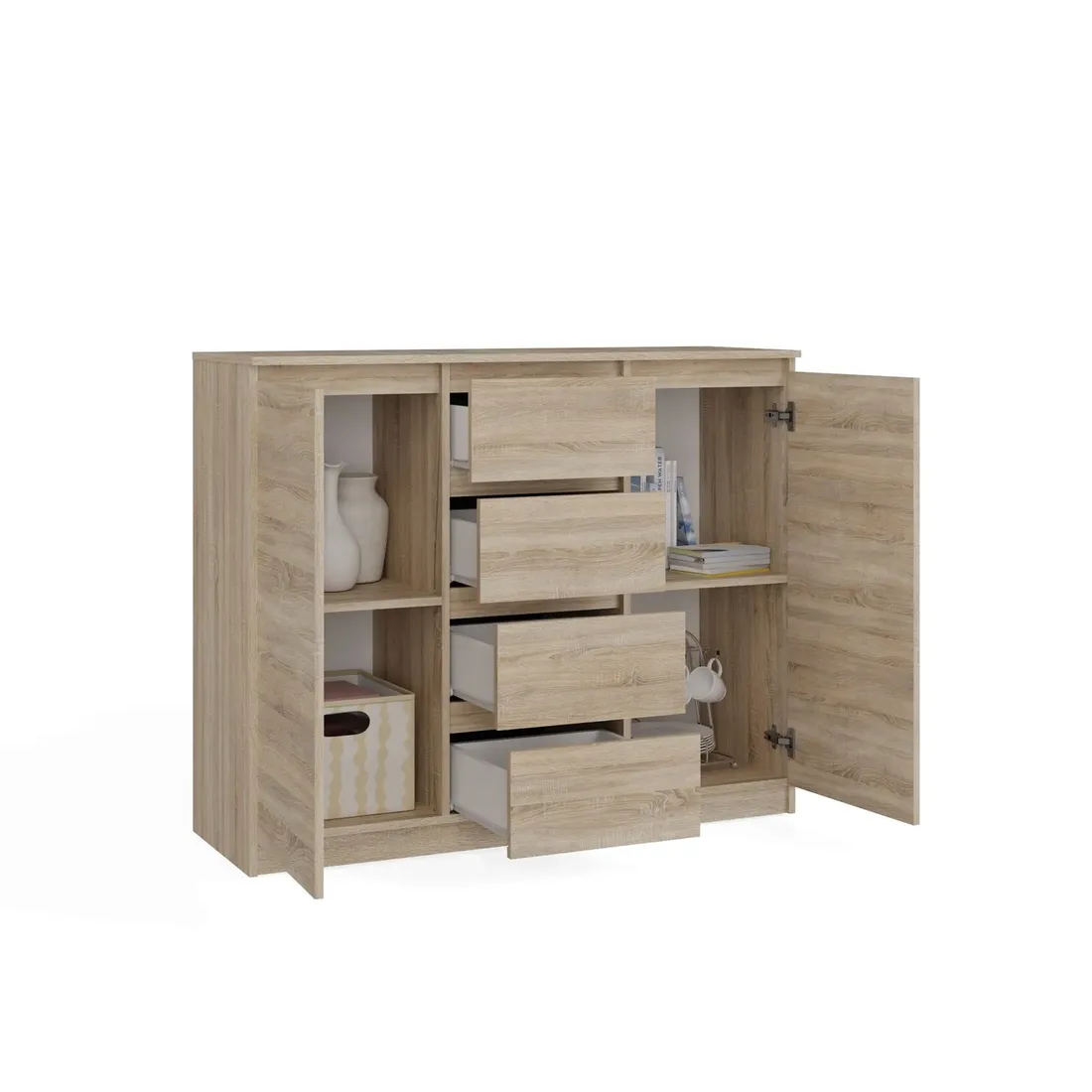 komoda-2d4s-120-cm-szafka-2-drzwi-4-szuflady-dab-sonoma