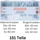 black-decker-haki-srubowe-sruby-oczkowe-sruby-haczykowe-gwinty-do-drewna-stan-nowy