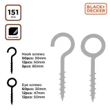 black-decker-haki-srubowe-sruby-oczkowe-sruby-haczykowe-gwinty-do-drewna-kod-producenta-2111660