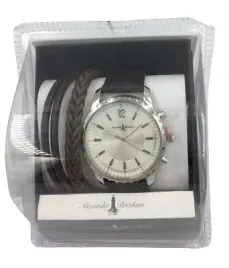 alexander-brixham-zestaw-prezentowy-zegarek-2-bransoletki-brazowe