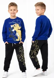 dres-sportowy-chlopiecy-116-krol-lew-bluza-spodnie-komplet-zestaw-dresy