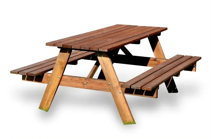 STÓŁ DREWNIANY PIKNIKOWY Ławki stół PIWNY MOCNY 180 cm piwny ogrodowy grubość deski 42 mm