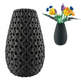 lyra-czarny-wazon-do-kwiatow-lego-icons-botanicals-suszone-kompozycje