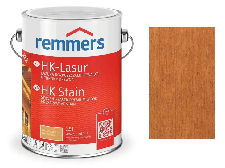 Remmers HK-Lasur impregnat do drewna 2,5 L TEAK