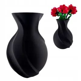 lunara-czarny-wazon-do-kwiatow-lego-icons-botanicals-suszone-kompozycje