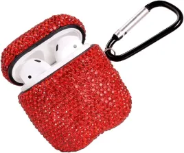 rhinestone-diamentowe-etui-do-airpods-2-airpods-1-czerwone-karabinczyk