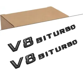 emblemat-znaczek-logo-napis-mercedes-czarny-v8-biturbo-czarny-polysk-2szt