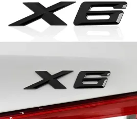 emblemat-znaczek-napis-do-bmw-x6-czarny-polysk