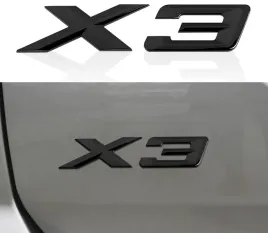 emblemat-znaczek-napis-do-bmw-x3-czarny-polysk