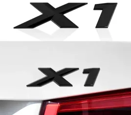 emblemat-znaczek-napis-do-bmw-x1-czarny-polysk