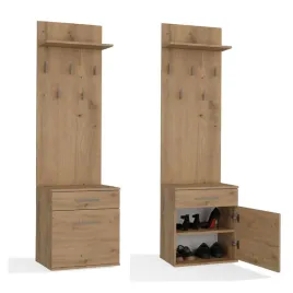 wieszak-szafka-na-buty-duo-dab-artisan-180x50x35-cm-przedpokoj-korytarz