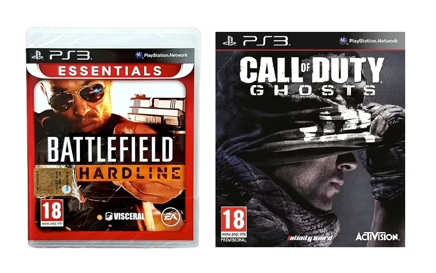 ps3-zestaw-battlefield-hardline-cod-ghosts-stan-nowy