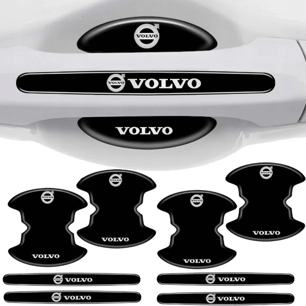 Naklejki ochronne pod klamki samochodu VOLVO MOCNA FOLIA 8 szt