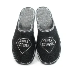 kapcie-super-dziadek-filcowe-cieple-dzien-dziadka